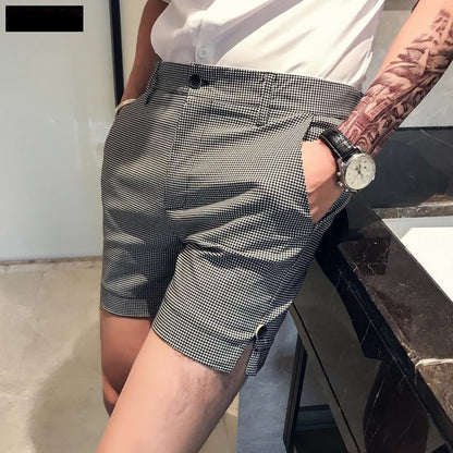 Men's Fashion Check Shorts