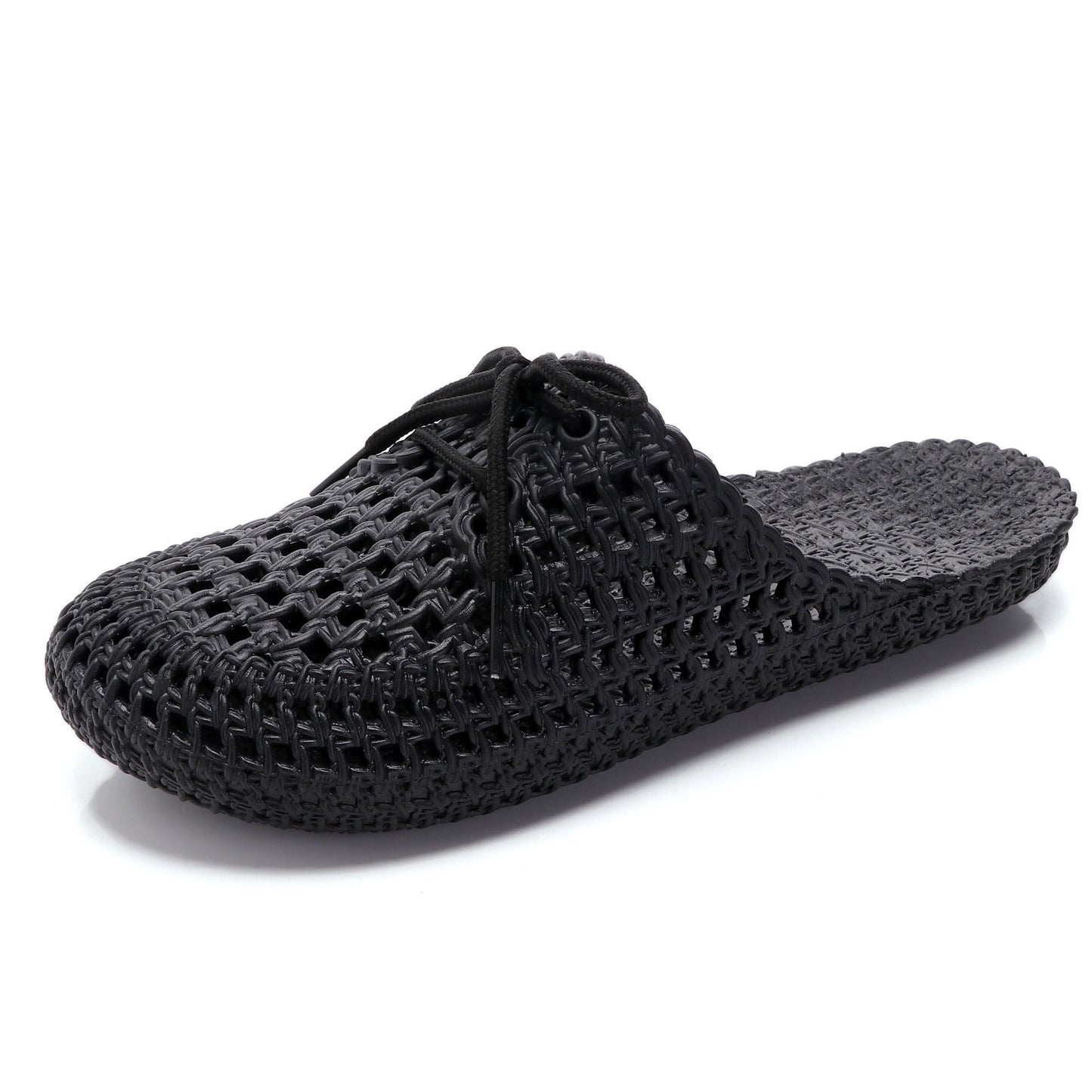 Women's Fashion Style Lace Slippers Hole Shoes