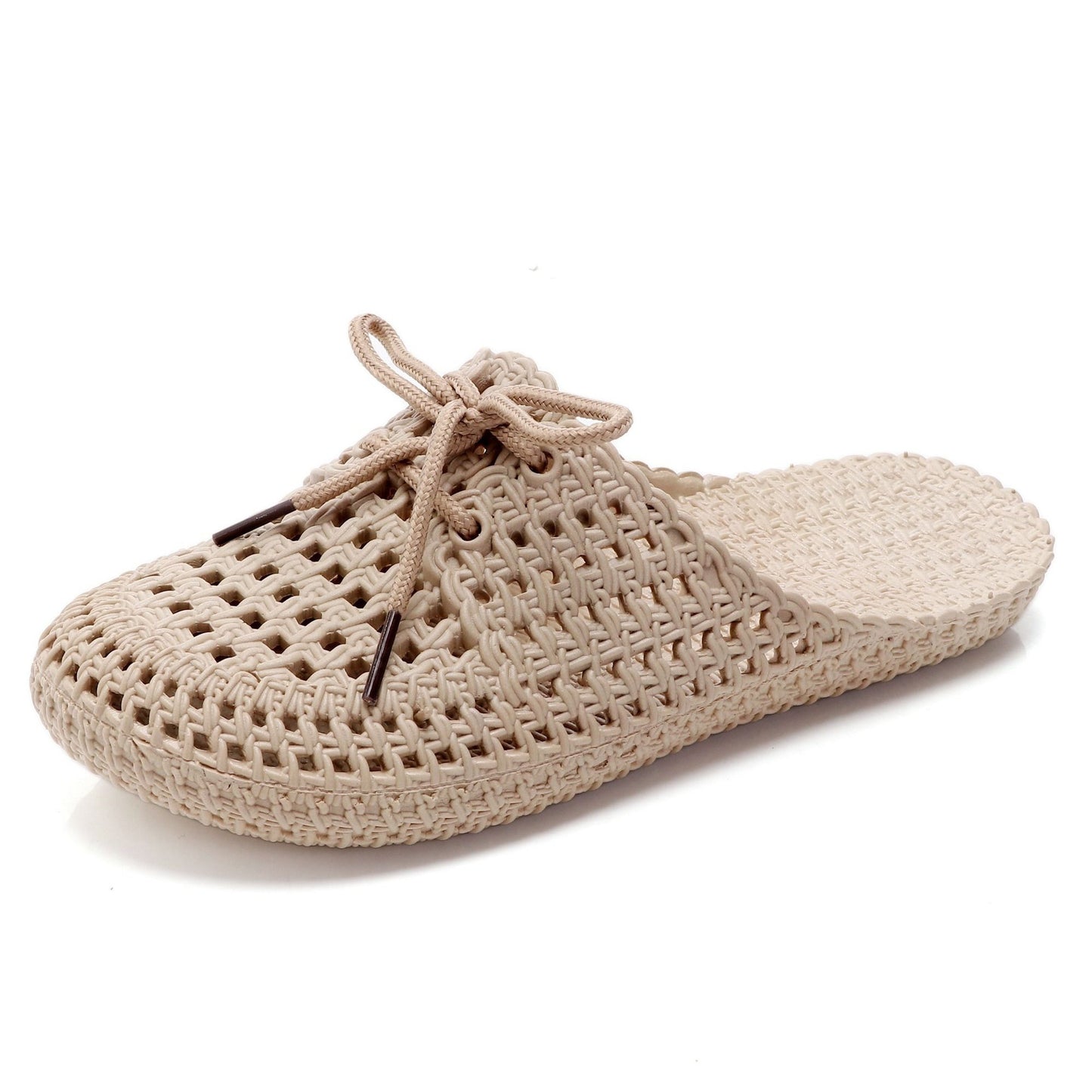 Women's Fashion Style Lace Slippers Hole Shoes