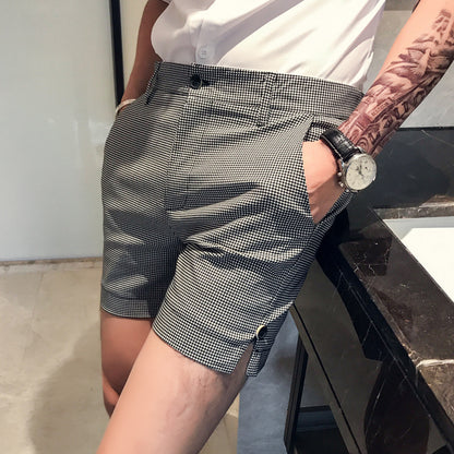 Men's Fashion Check Shorts