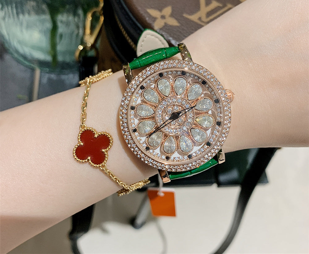 Women's Diamond Luxury Rainbow Watch