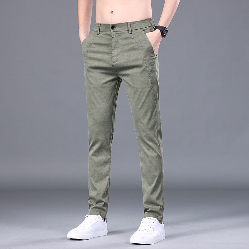 Men's Tencel Straight  Skinny Pants