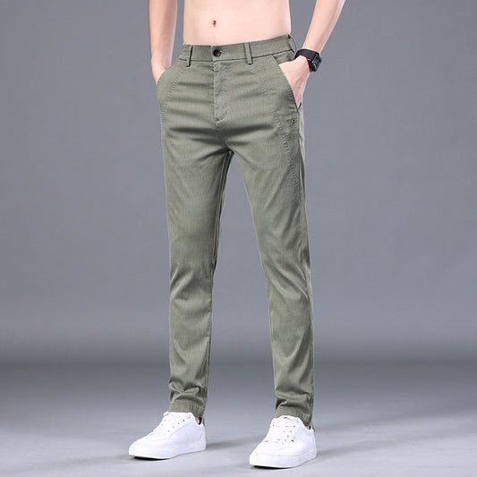 Men's Tencel Straight  Skinny Pants