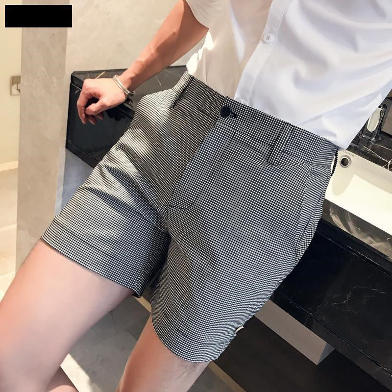 Men's Fashion Check Shorts