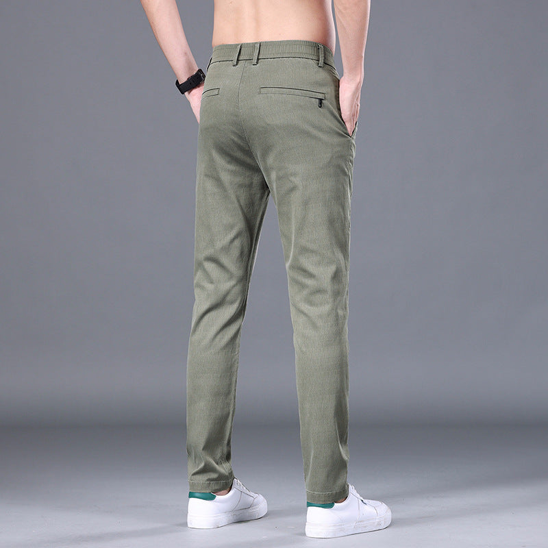 Men's Tencel Straight  Skinny Pants