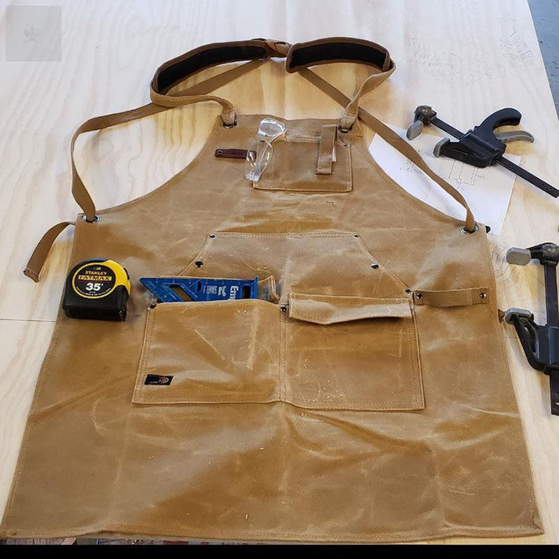 Waxed Canvas Garden Tool Apron