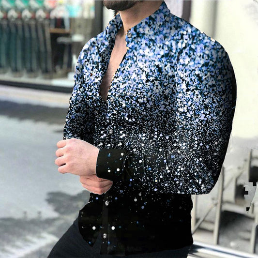 Men's Fashion  Long Sleeve Shirt