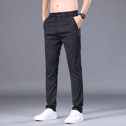 Men's Tencel Straight  Skinny Pants