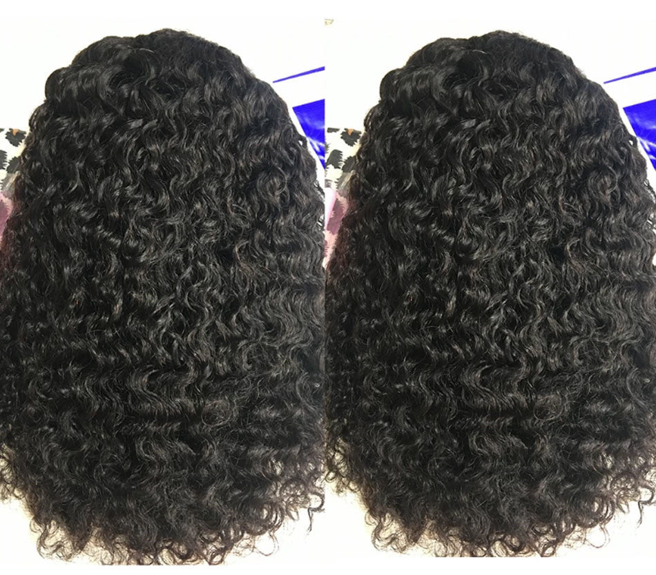 Kinky Curly Short  Lace Front Human Hair Wig