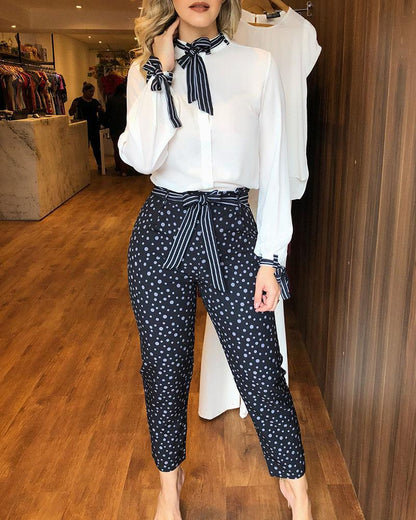 Women's White Shirt Trousers